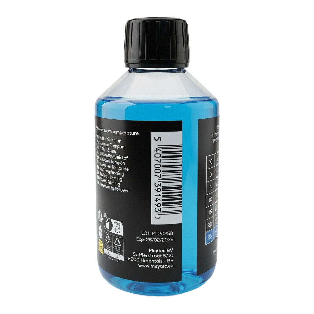 Kalibratievloeistof pH 10.01 250 ml etiket met barcode