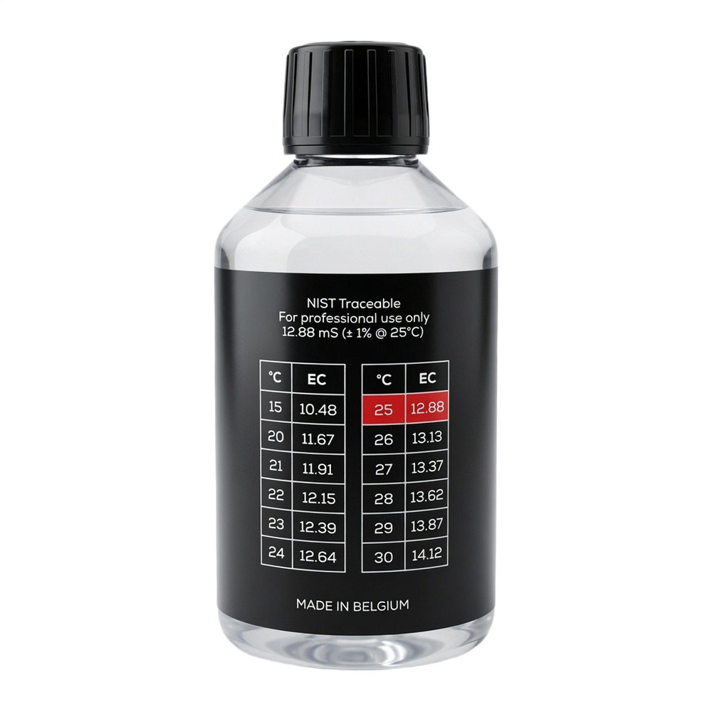 Geleidbaarheidsstandaard EC 12880 µS cm 250 ml voorkant