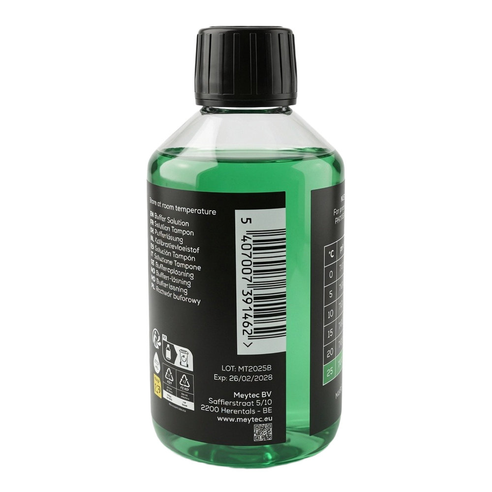 Kalibratievloeistof pH 7.00 250 ml etiket met barcode