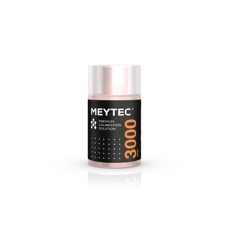 Meytec TDS kalibratievloeistof 3000 ppm 60 ml voorkant fles